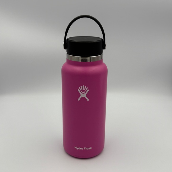 Hydro Flask 32oz Wide Mouth Water Bottle Pink Stainless Steel w/ Flex Cap - Picture 1 of 6